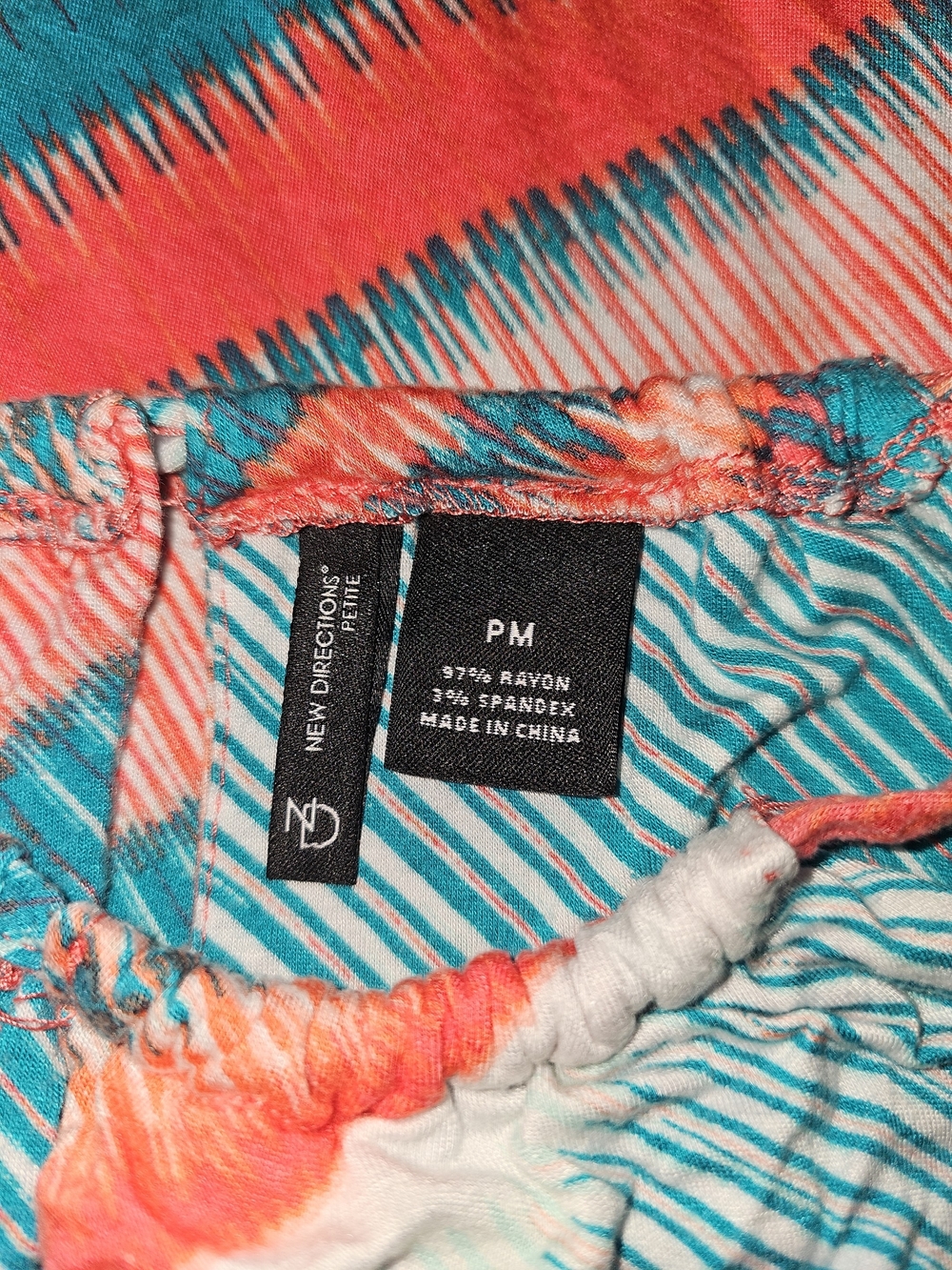 new directions Coral and Teal Printed Maxi Dress